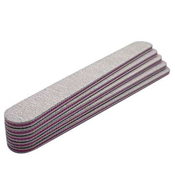 Nail Files 25 Pcs Double Sided Emery Board 100/180 Grit Nail Buffering Files for Home and Salon Use 6.9 Inch.