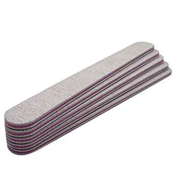 Nail Files 25 Pcs Double Sided Emery Board 100/180 Grit Nail Buffering Files for Home and Salon Use 6.9 Inch.
