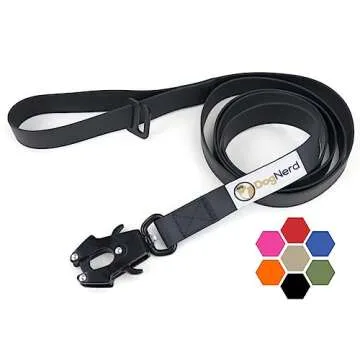 Heavy Duty 6FT DogNerd Silicone Leash for Large Dogs