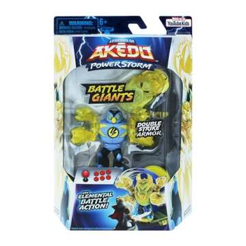 Legends of Akedo Power Storm - Giants - Thoraxis - Mini Battling Warrior with Double Strike Armor. Ready, Fight, Split Strike.