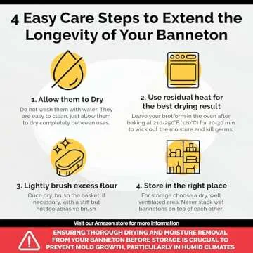 Bulka Large Round Banneton Bread Proofing Basket Pressed Wood Pulp, Sourdough Proofing Basket - Non-Stick Bread Proofing Bowl Sourdough Bread Baking Supplies, Made in Germany.