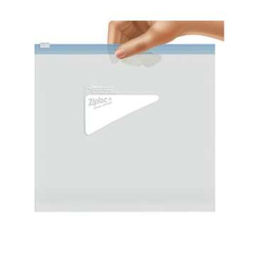 Ziploc Easy Zipper Storage Bags, Gallon Size, 15-Pack