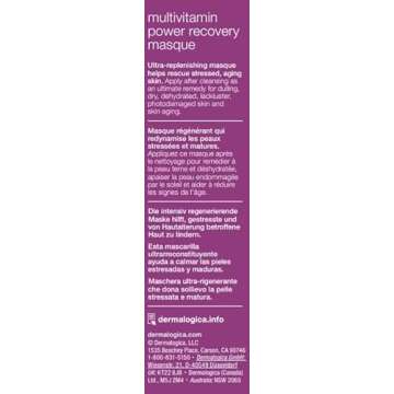 Dermalogica Multivitamin Power Recovery Masque (2.5 Fl Oz) Anti-Aging Face Mask with Vitamin C & Lactic Acid - Restore and Repair Damaged, Aging Skin