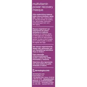 Dermalogica Multivitamin Power Recovery Masque (2.5 Fl Oz) Anti-Aging Face Mask with Vitamin C & Lactic Acid - Restore and Repair Damaged, Aging Skin