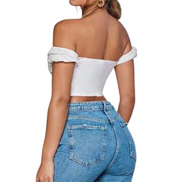 Avanova Off Shoulder Crop Top – Stylish & Comfortable Blouse