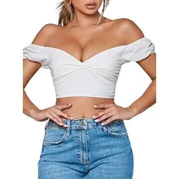 Avanova Off Shoulder Crop Top – Stylish & Comfortable Blouse