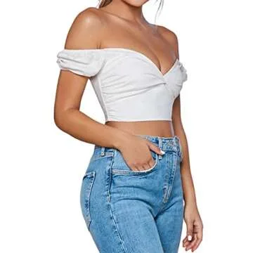 Avanova Off Shoulder Crop Top – Stylish & Comfortable Blouse