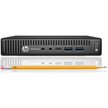 HP EliteDesk 800 G2 Mini Desktop with FHD Monitor