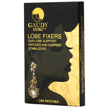 Ear Lobe Support Patches and Earring Stabilizers (240 Invisible Patches) Prevents Tears, Reduces Str...