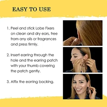 Ear Lobe Support Patches Prevent Tears and Strain