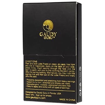 Ear Lobe Support Patches Prevent Tears and Strain