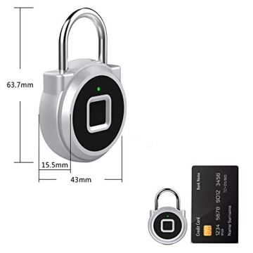 Fingerprint Padlock Mini Keyless Lock - High Security