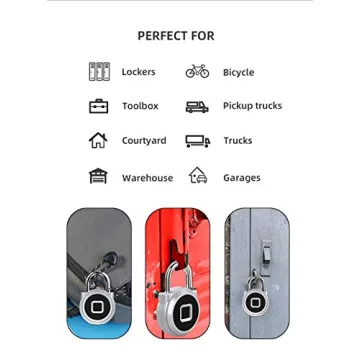 Fingerprint Padlock Mini Keyless Lock - High Security