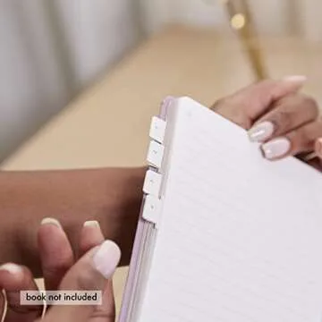 Vegan Leather Adhesive Tabs for Stylish Planner Organization