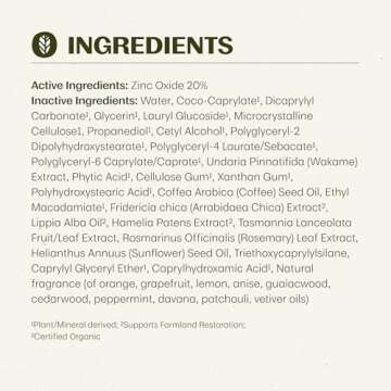 Thrive Mineral Face Sunscreen SPF 30 - No White Cast, Vegan