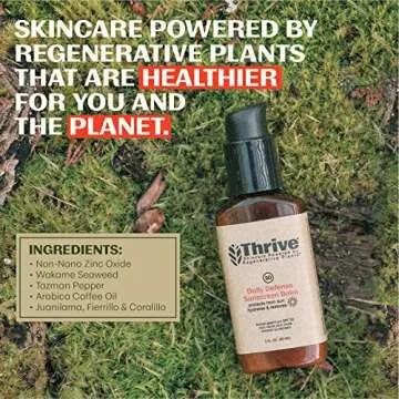 Thrive Mineral Face Sunscreen SPF 30 - No White Cast, Vegan