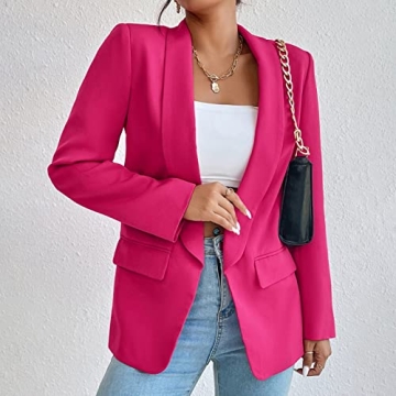 Womens Long Sleeve Casual Blazer Suit Jacket - Chic Style