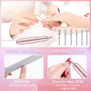 Cooserry Acrylic Nail Kit with Drill and UV Light