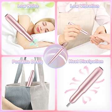 Cooserry Acrylic Nail Kit with Drill and UV Light