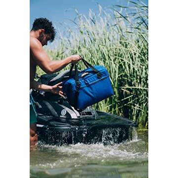 AO Coolers Traveler Original Soft Cooler with High-Density Insulation, Black, 24-Can