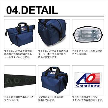 AO Coolers Traveler Original Soft Cooler with High-Density Insulation, Black, 24-Can