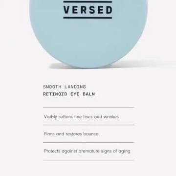 Versed Smooth Landing Advanced Retinoid Eye Balm - Anti-Aging Eye Cream with Granactive Retinoid for Crow's Feet, Under Eye Bags & Dark Circles - Nightly Moisturizing Eye Firming Cream (0.42 oz)