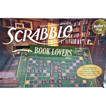 Book Lover's Scrabble for Wordplay and Fun with Friends