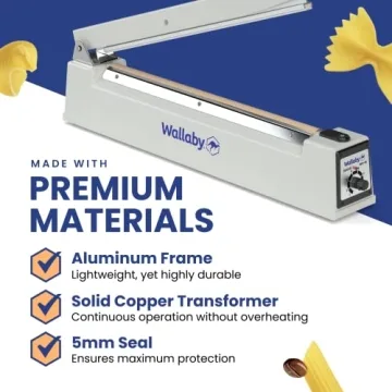 Wallaby Impulse Sealer - 16" Heavy Duty Mylar Sealer