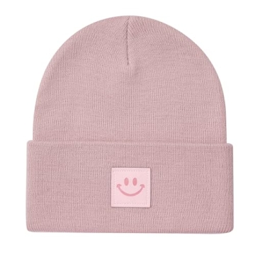 MaxNova Classic Baby Pink Beanie Ideal for Men Women