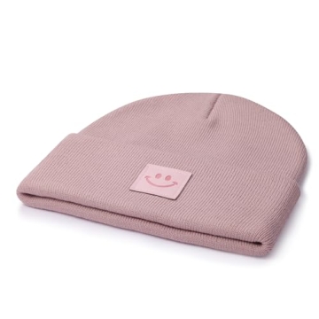 MaxNova Classic Baby Pink Beanie Ideal for Men Women