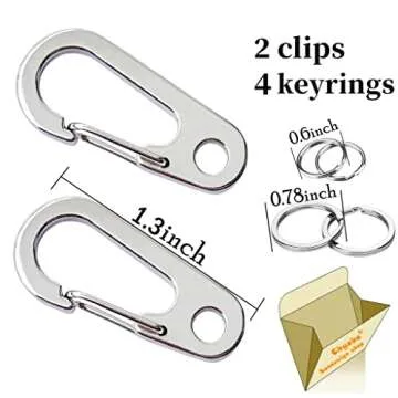 Chyobo Quick Clips for Dog Tags - Stainless Steel Convenience