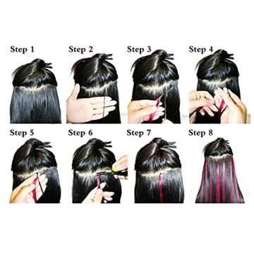 2500pcs Hair Extensions Beads Micro Links Beads, 5mm Silicone Lined Beads for I Tip Human Hair Extensions (Black/Light Brown/Dark Brown/Blonde/Dark Blonde)