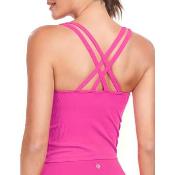 HeyNuts Zeal Longline Ribbed Sports Bra for Women