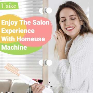 High Frequency Facial Wand - Uaike Orange Portable Handheld High Frequency Facial Machine - with 4 Pcs Orange Glass Tubes - at Home Skin Face Wand Device