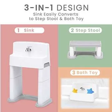 Delta Children 3-in-1 Sink: Potty Training Fun for Kids