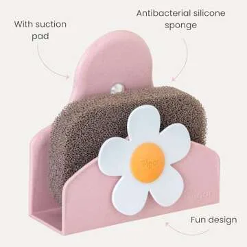 Vigar Daisy Sponge Holder Eco-friendly Kitchen Organizer