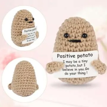 Cute Mini Funny Positive Potato Knitted Doll Gift