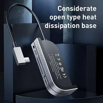 Baseus Laptop Docking Station Spacemate(Linux), 4K HDMI and DP, Gigabit Ethernet, 100W PD, Audio 3.5mm, 10Gbps USB A/C Ports, 11 in 1 Docking Station for Linux