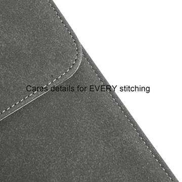 WALNEW 6 Inch Sleeve for All-New Kindle 2024 and 2022/Kindle 2019(J9G29R)/6" Kindle Paperwhite/Kindle Voyage/Kindle (8th Gen, 2016)/Kindle 4/5/Kindle Touch Protective Pouch Bag Case Cover, Gray