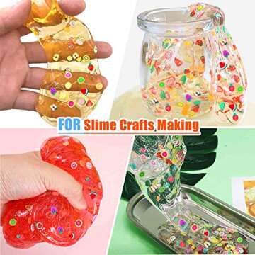 12000 Pcs Acejoz 15 Styles Assorted Fimo Slices for DIY Slime 3D Polymer Slices Resin Making Charms Fruit Slices for Lip Gloss, Nail Art, and Cellphone Decorations.