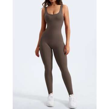 YEOREO Women’s Sexy Backless Jumpsuit - Perfect Fitness Wear