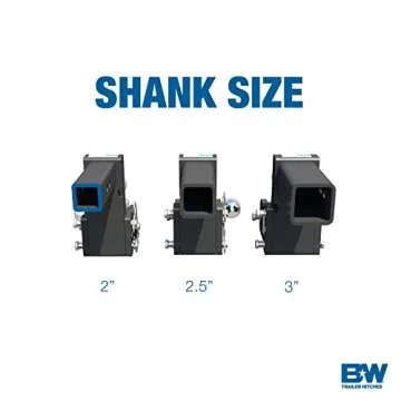 B&W Tow & Stow Adjustable Trailer Hitch - 10,000 GTW, Dual Ball