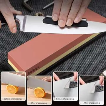 Intelitopia Knife Sharpening Stone Set for Home Cooks