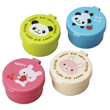 CuteZCute Food Pick, Bento Box, Mini, Blue, Pink, Green, Cream