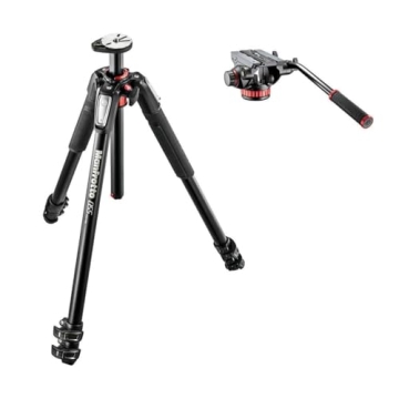 Manfrotto 055 Aluminum Tripod with 502 Pro Video Head