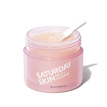 Saturday Skin Melt Cleanse Makeup Remover Balm Daily Cleansing Facial Balm to Oil Double Face Wash Vegan Remove Waterproof Makeup and Mascara