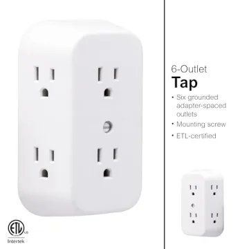 GE 50759 6 Outlet Extender - Effortlessly Power Devices