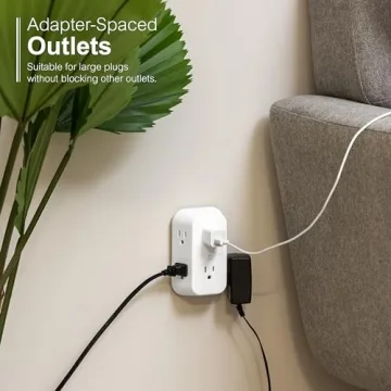 GE 50759 6 Outlet Extender - Effortlessly Power Devices