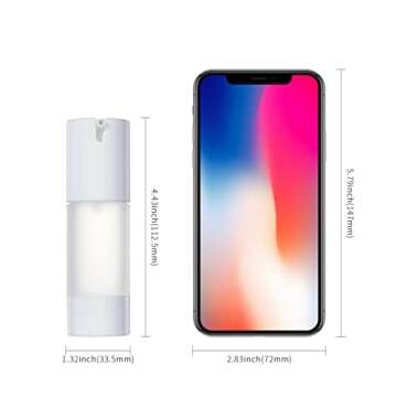 Longway Refillable Airless Pump Bottles for Travel