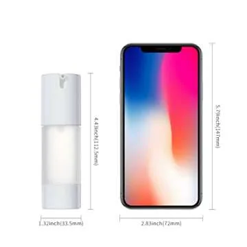 Longway Refillable Airless Pump Bottles for Travel